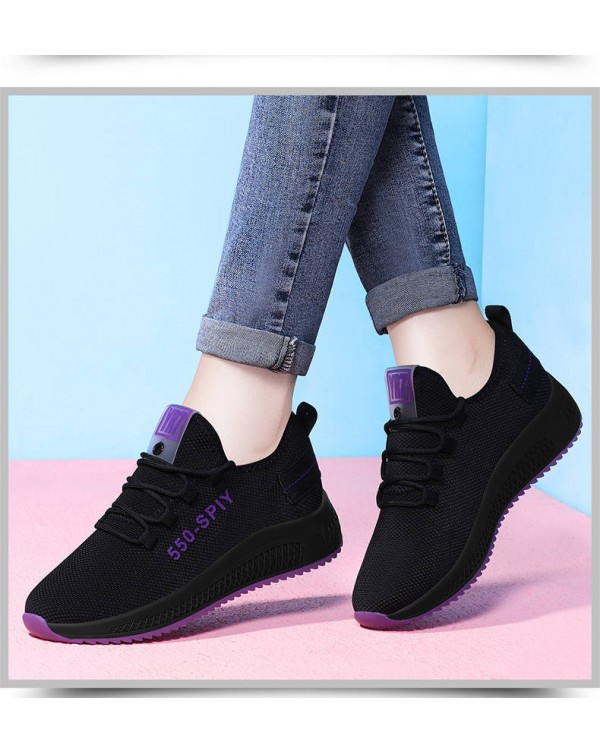 Foreign Trade Leisure Cloth Shoes Women's New Sports Shoes Women's Summer Single Shoes Women's Net Shoes Floor Stand Shoes Source Trend Sports Shoes