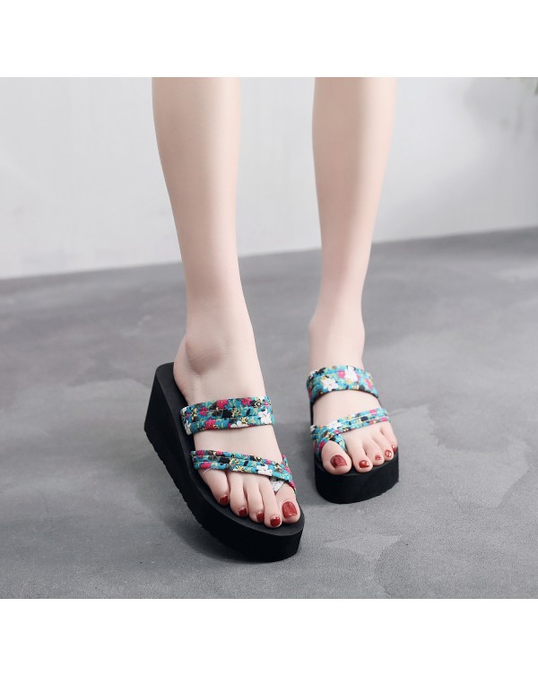 Slippers, Women's Character Slippers, Women's Sandals, And Slipper Nets. Summer High Shoes, Children's High Heels, Fashionable, And Thick Soles For External Wear. New Korean Version