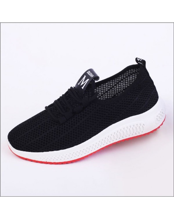 Foreign Trade Leisure Cloth Shoes Women's New Sports Shoes Women's Summer Single Shoes Women's Net Shoes Floor Stand Shoes Source Trend Sports Shoes