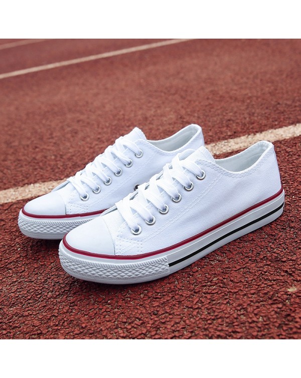 New Classic Versatile Low Top Canvas Shoes For Women 1970S Shoes High Top Student Couple Style Little White Shoes Trend