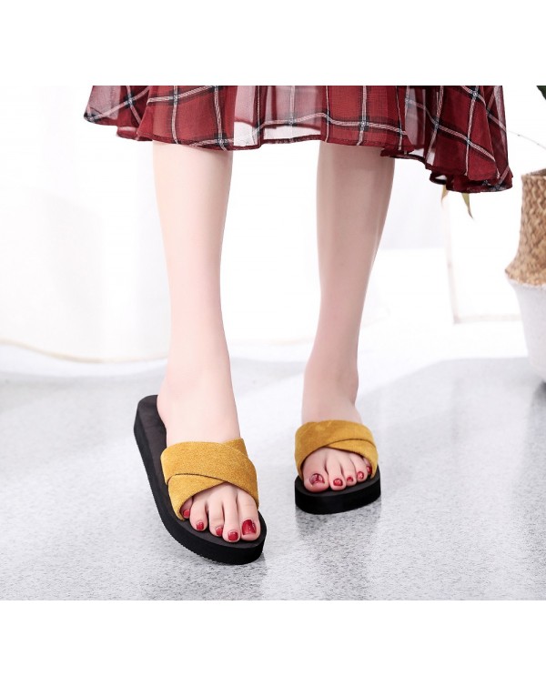 Slippers, Women's Character Slippers, Women's Sandals, And Slipper Nets. Summer High Shoes, Children's High Heels, Fashionable, And Thick Soles For External Wear. New Korean Version