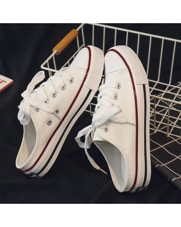 New Classic Versatile Low Top Canvas Shoes For Women 1970S Shoes High Top Student Couple Style Little White Shoes Trend