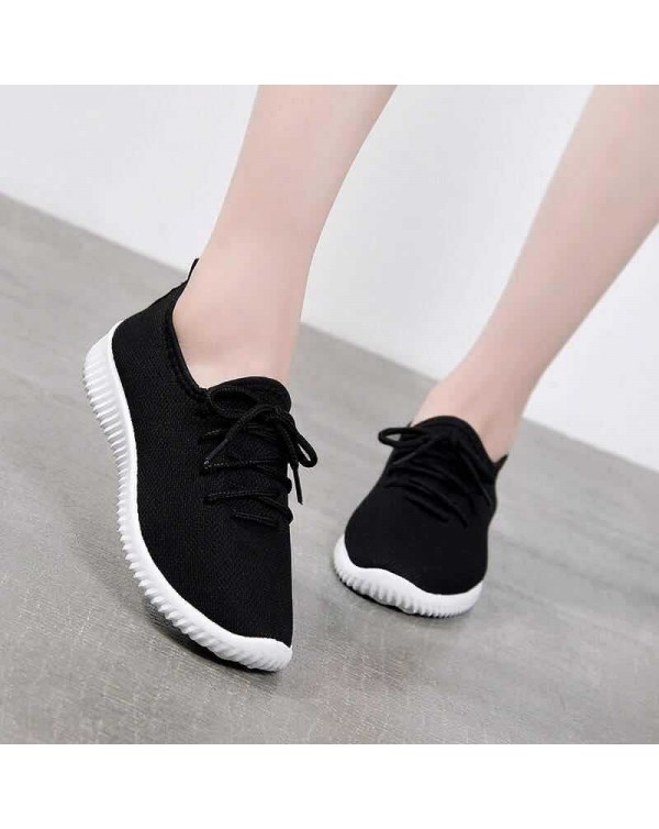 Foreign Trade Leisure Cloth Shoes Women's New Sports Shoes Women's Summer Single Shoes Women's Net Shoes Floor Stand Shoes Source Trend Sports Shoes