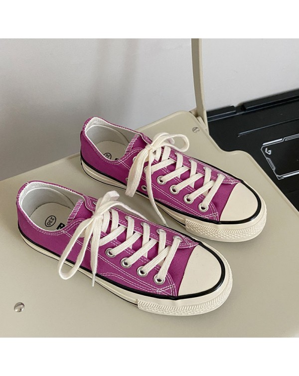 Sky Blue Fairy Pink Low Top 1970s Canvas Shoes Women's Korean Edition Ulzzang Student Versatile Low Top Board Shoes Trend