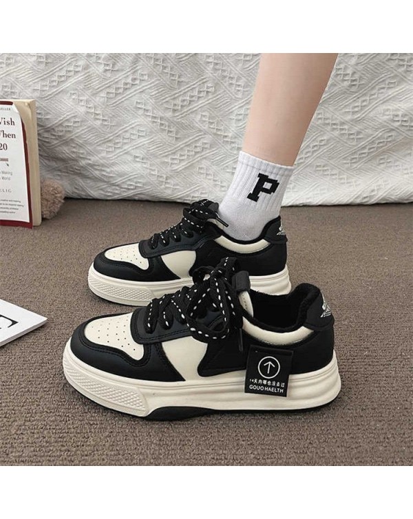 Online Celebrity Niche Board Shoes For Women 2023 Spring And Autumn New Versatile Thick Sole Single Shoe Ins Trendy Casual Shoe Wholesale