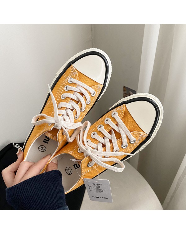 Sky Blue Fairy Pink Low Top 1970s Canvas Shoes Women's Korean Edition Ulzzang Student Versatile Low Top Board Shoes Trend