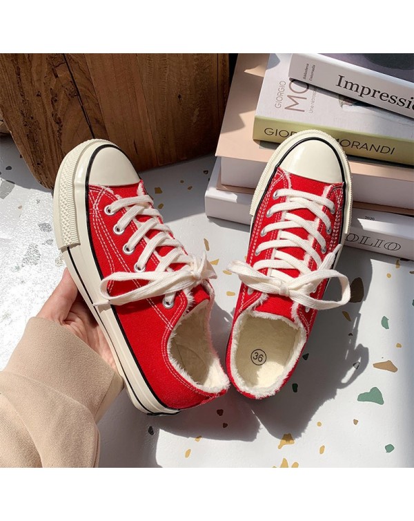 1970s High Top Student Canvas Shoes Female 2023 Autumn Vintage Hong Kong Style Skateboarding Shoes Ins Versatile Korean Edition Casual Shoes