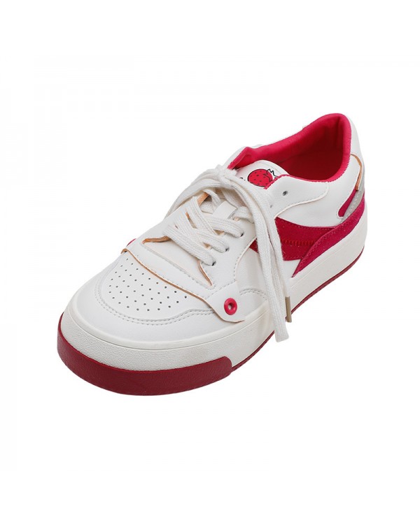 YC Bailu Shoes Industry Original Design Strawberry Little White Shoes 2023 New Chinese Design By HT03 Women's Shoes