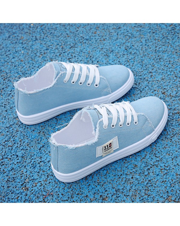 Canvas Shoes Children's Summer 2023 New Women's Shoes Spring Little White Shoes Student Sports Flat Sole Single Shoe Board Shoes