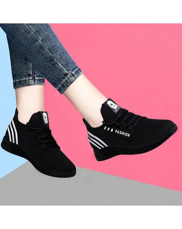 Factory Direct Sales Spring And Autumn Old Beijing Cloth Shoes Female Mother's Walking Shoes Mesh Breathable Casual Shoes Floor Stand Shoes Mesh Shoes