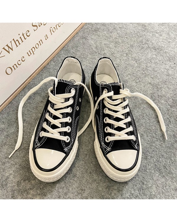 Sky Blue Fairy Pink Low Top 1970s Canvas Shoes Women's Korean Edition Ulzzang Student Versatile Low Top Board Shoes Trend