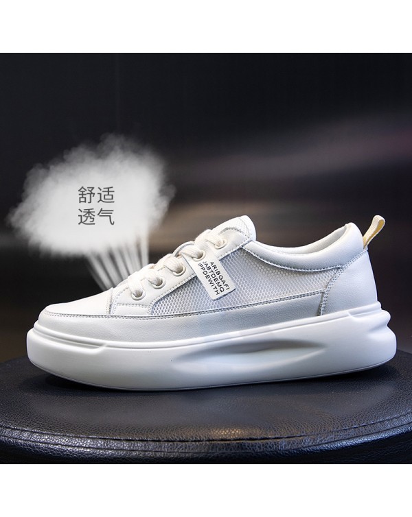 Genuine Leather Small White Shoes 2023 Autumn New Thick Soled Women's Shoes Single Summer Women's Flat Shoes Casual Shoes Women's Shoes