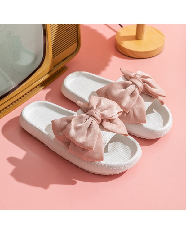 Bowknot Sandals For Women In Summer, Fashionable EVA Slippers For Outdoor Wear, Anti Slip Indoor Slippers, And Foot Feeling Slippers