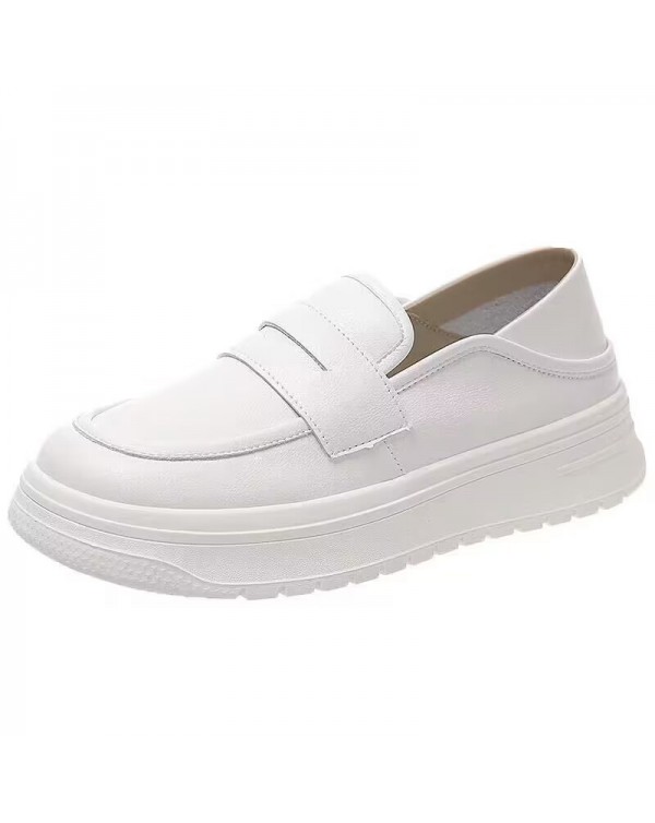 Nurse Shoes For Women With Soft Soles, Breathable And Non Tiring Feet, Non Slip Single Shoes, Spring And Autumn 2023 New Thick Soled Medical Shoes, Small White Shoes