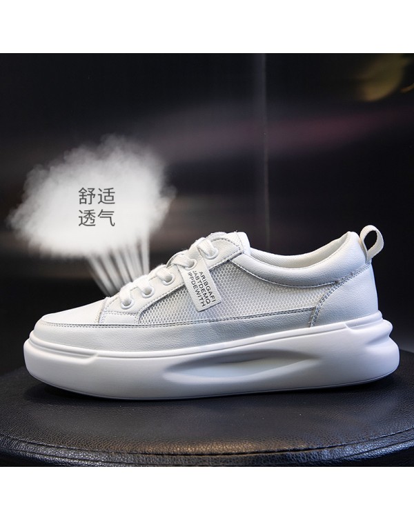 Genuine Leather Small White Shoes 2023 Autumn New Thick Soled Women's Shoes Single Summer Women's Flat Shoes Casual Shoes Women's Shoes