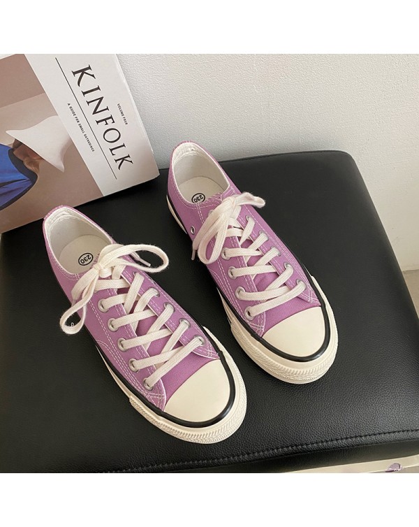 Sky Blue Fairy Pink Low Top 1970s Canvas Shoes Women's Korean Edition Ulzzang Student Versatile Low Top Board Shoes Trend