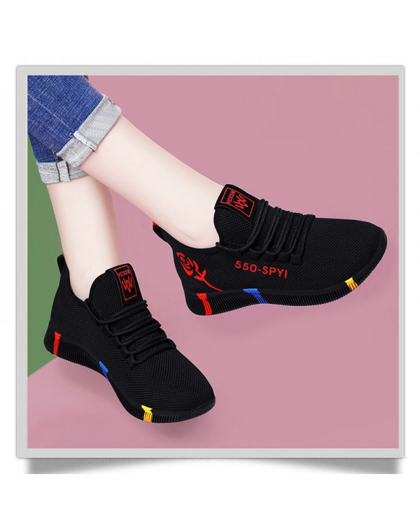 Foreign Trade Leisure Cloth Shoes Women's New Sports Shoes Women's Summer Single Shoes Women's Net Shoes Floor Stand Shoes Source Trend Sports Shoes